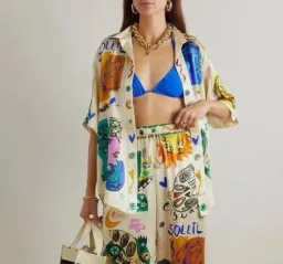 Alemais Soleil Silk Shirt Size 12 for rent on The Volte - image 6