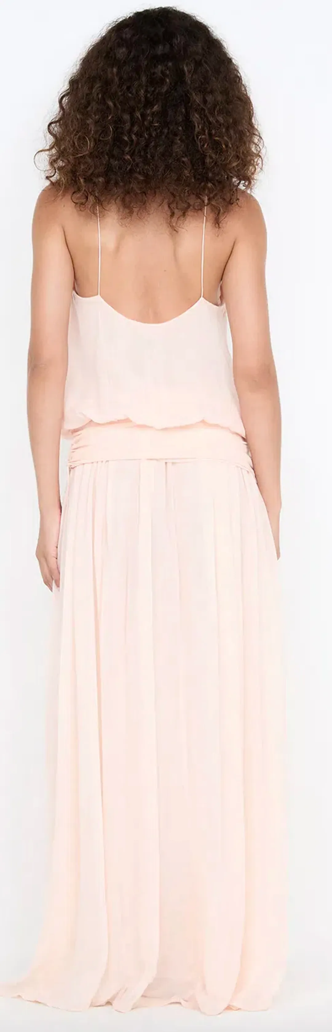 Bec + Bridge Camille Blouson Dress Peach Size 4 for rent on The Volte - main image