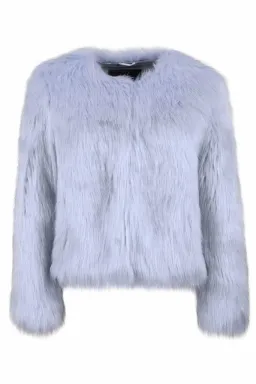 Unreal Fur Dream Jacket Pastel Blue for rent on The Volte - image 2