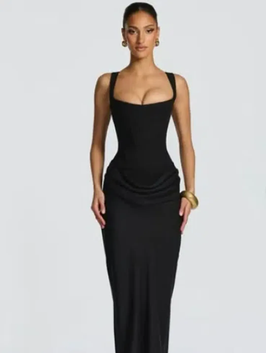 BABYBOO CORNELIA MAXI DRESS BLACK 8 for rent on The Volte - main image