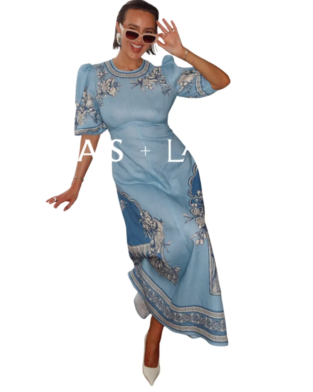 Alemais Villa Romantica Midi Dress Size 12 for rent on The Volte - main image