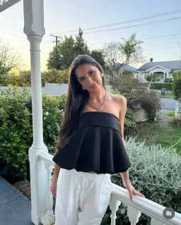 HARRIS TAPPER Eliza Top Black Size 8 AU for rent on The Volte - image 9