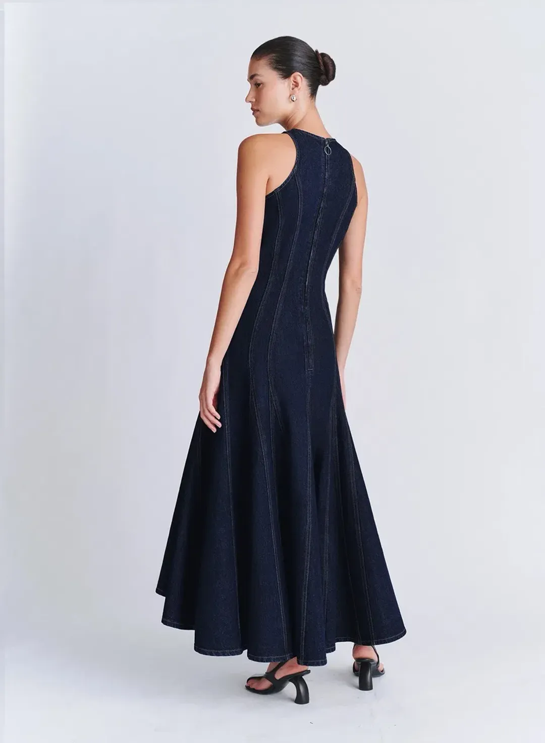 ANNA QUAN Bianca Dress Indigo Denim 8 AU for rent on The Volte - main image
