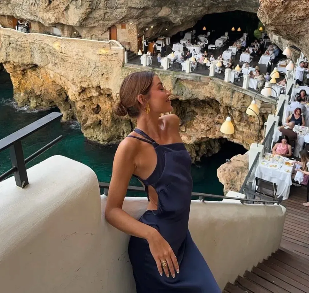 Arcina Ori Monique Gown Navy size 6 for rent on The Volte - main image