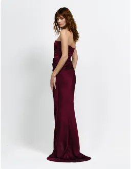 Effie Kats - Indira Gown - Wine - Size S (8) for rent on The Volte - image 2