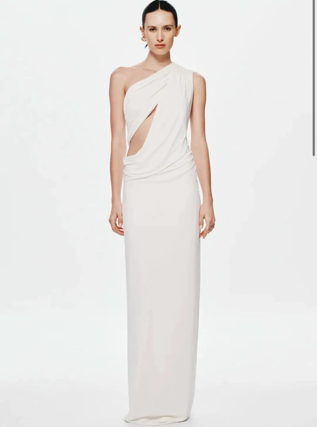 THE SOLSTICE CUPRO MAXI DRESS IN IVORY - S for rent on The Volte - main image