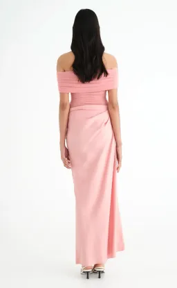 BENNI Nico Off The Shoulder Maxi in Candy Floss size 10 for rent on The Volte - image 5
