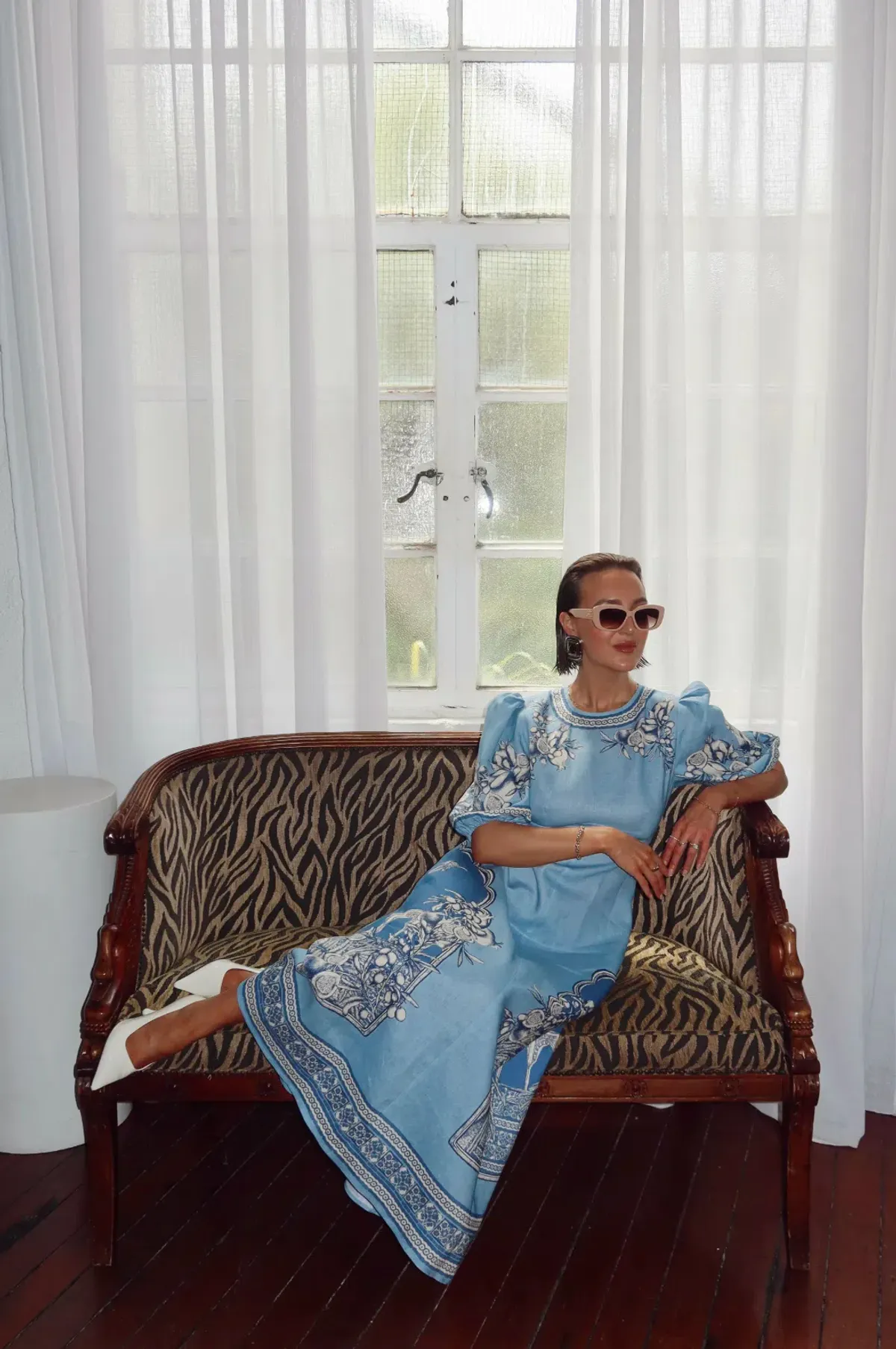 ALÉMAIS La Sirena Exclusive Villa Romantica Midi Dress size 12  for rent on The Volte - main image