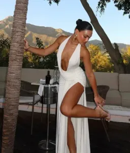 NATALIE ROLT Winona Gown in White 6 for rent on The Volte - image 1