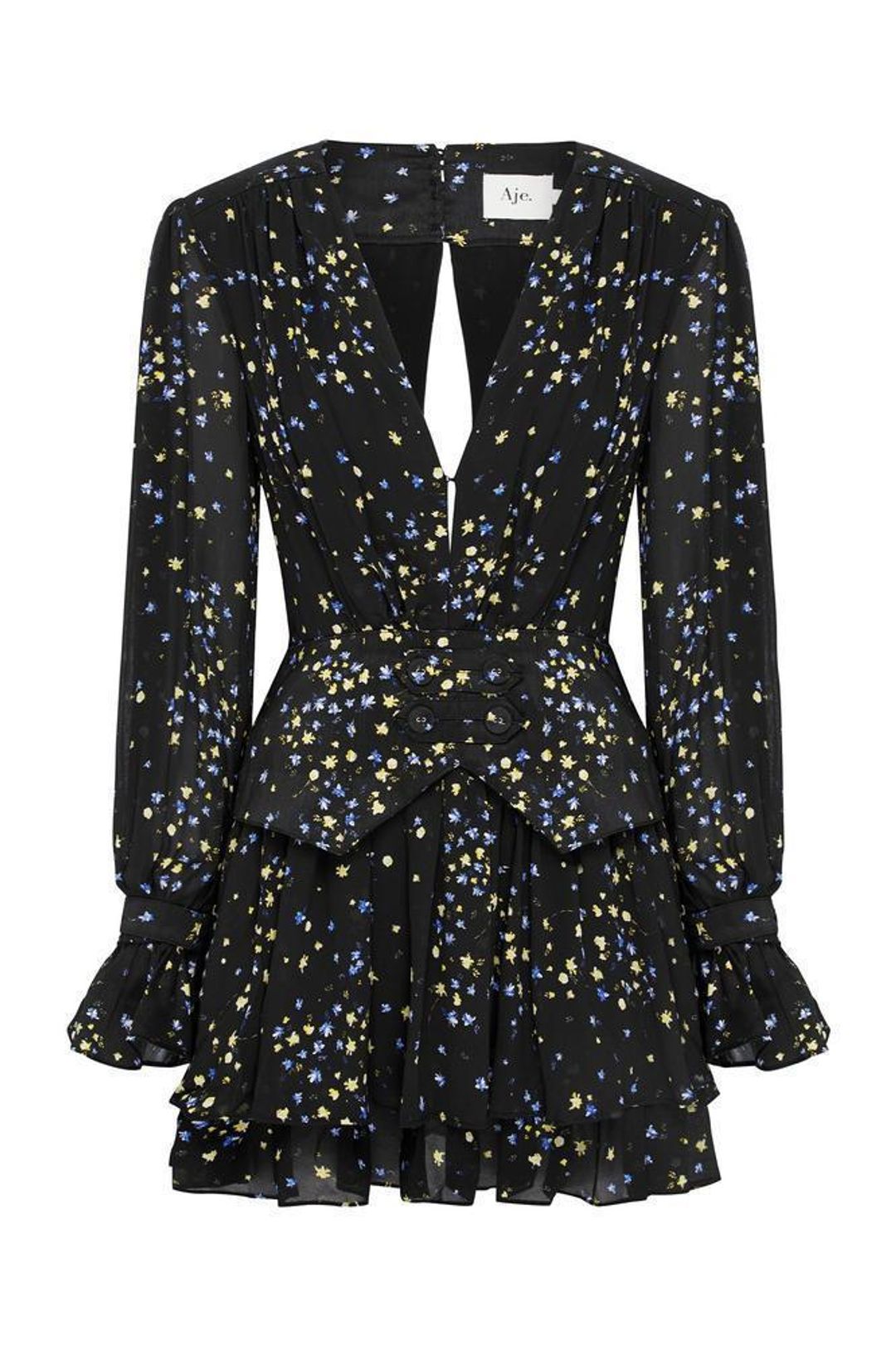 Aje Ainsley Dress Print Size 8 for rent on The Volte - main image