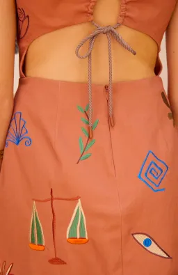 Alemais Dusty Embroidered Mini Dress Size 8 for rent on The Volte - image 3