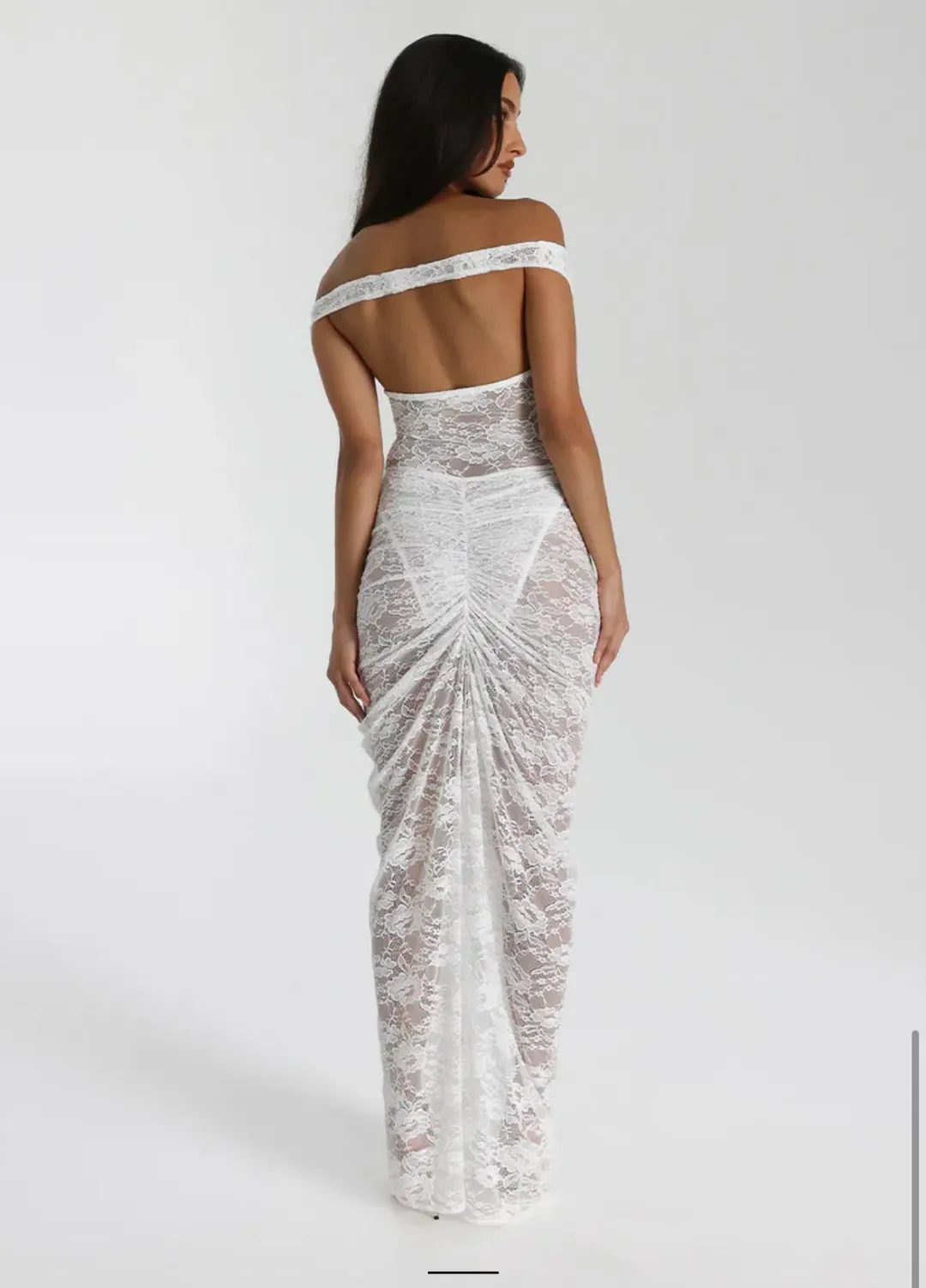 Natalie Rolt Aubrey Dress - White  for rent on The Volte - main image