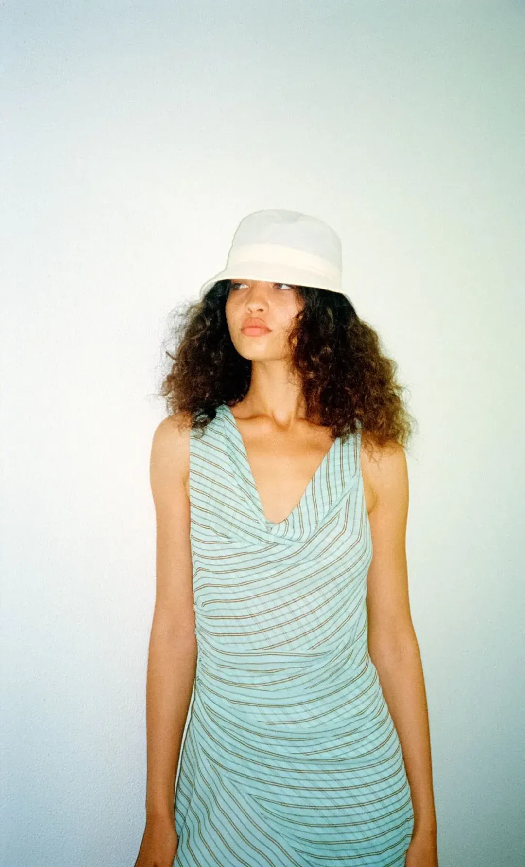 Algarve Asym Mini Dress in Mint Slice , Size 8 Green for rent on The Volte - main image