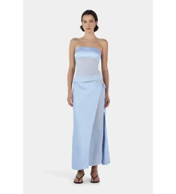 Ricky Midi Skirt & Patrice strapless top , Blue Size 8 for rent on The Volte - image 1