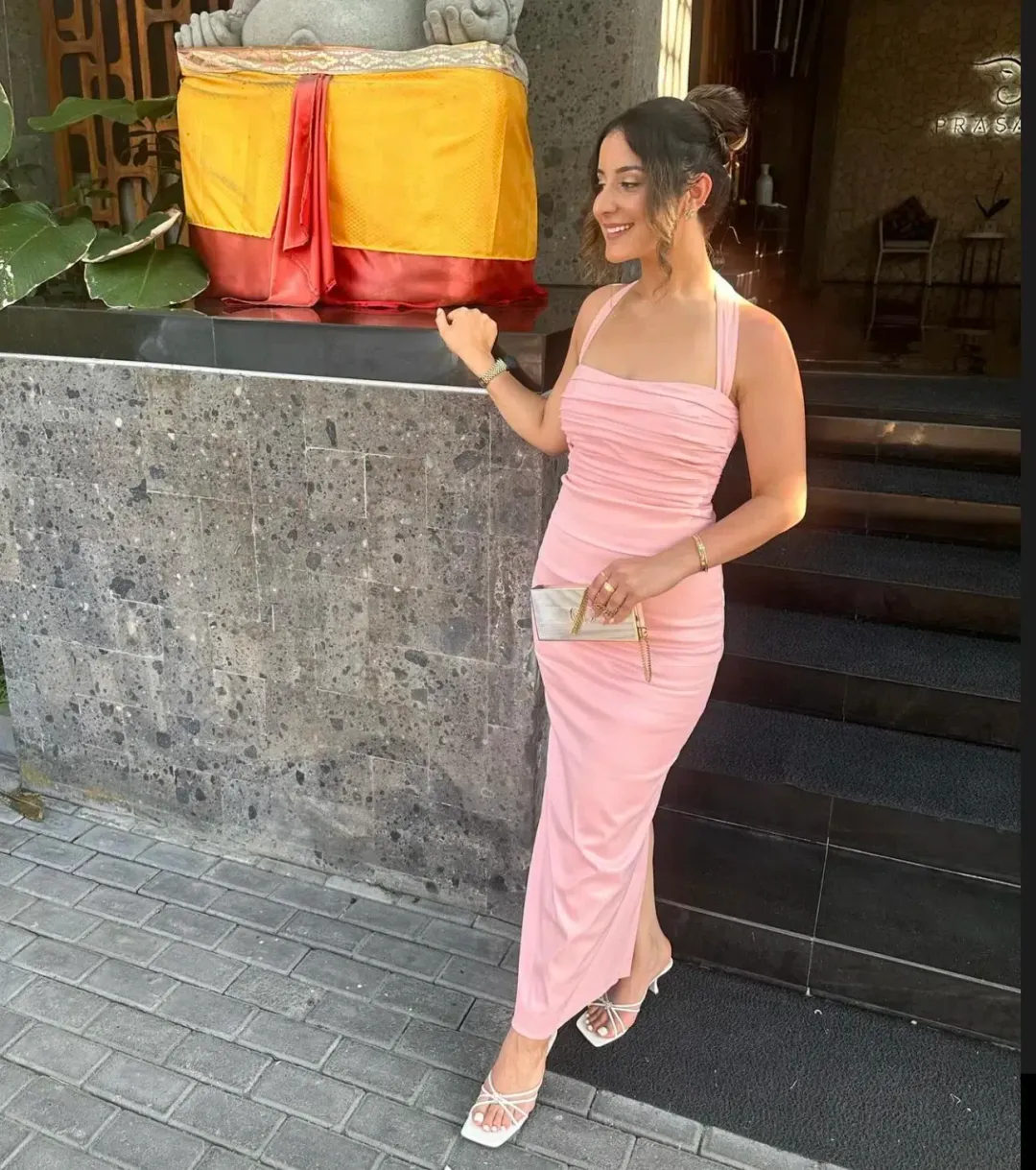 Sheike Carrie Gown in Pink Size 16 for rent on The Volte - main image