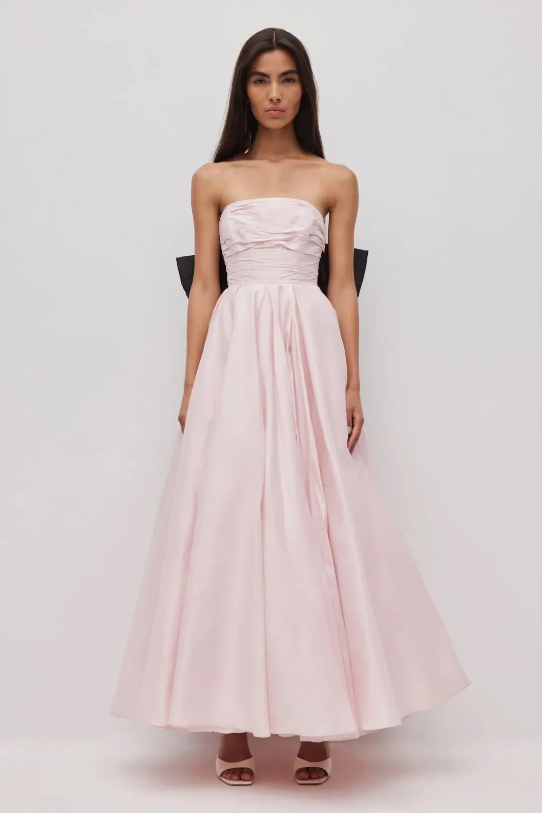 Aje Thea Gown in Pink Tint Black Size 8 for rent on The Volte - main image