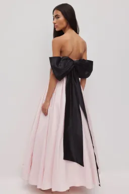 Aje Thea Gown in Pink Tint Black Size 8 for rent on The Volte - image 1