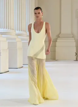 Effie Kats Odesa Gown Lemon Size 6 for rent on The Volte - image 1