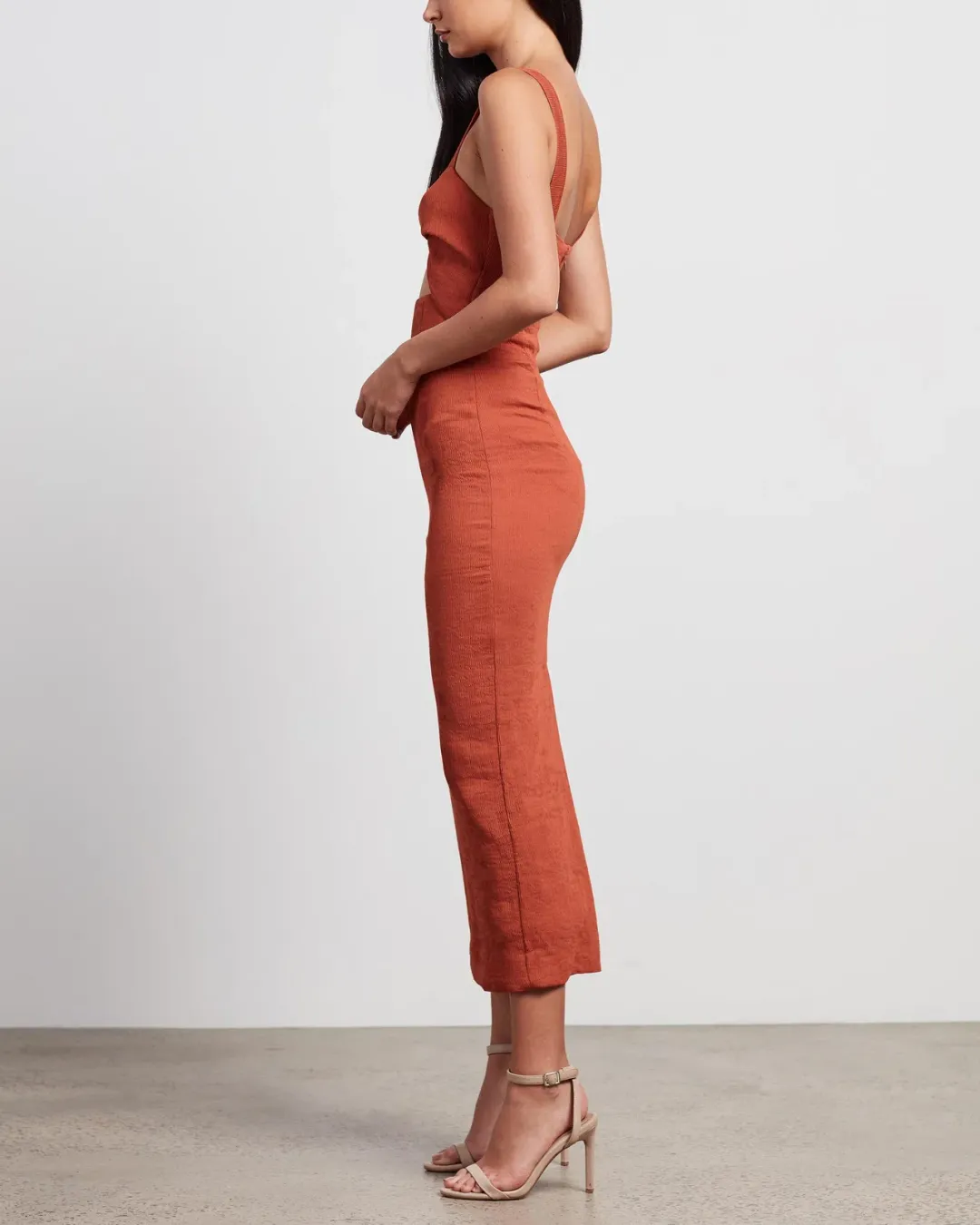 SHONA JOY Simone fitted cutout midi size 6/8 for rent on The Volte - main image