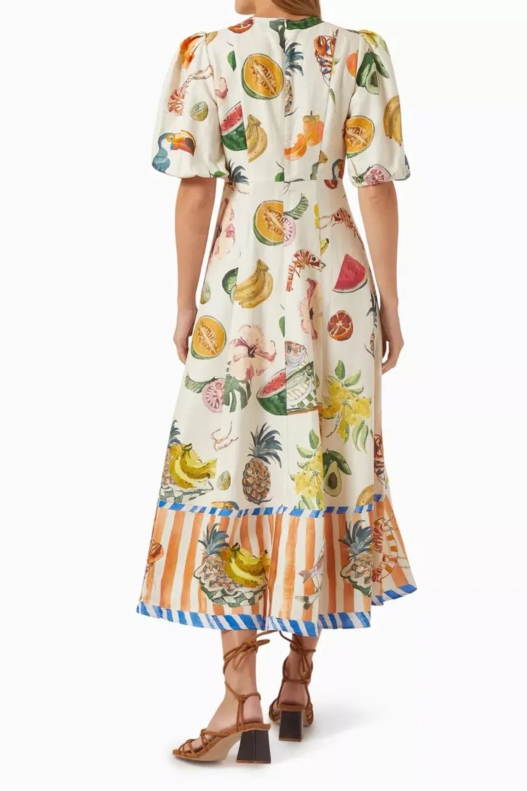 Alemais Theo Midi Dress Multi Size 8 AU for rent on The Volte - main image