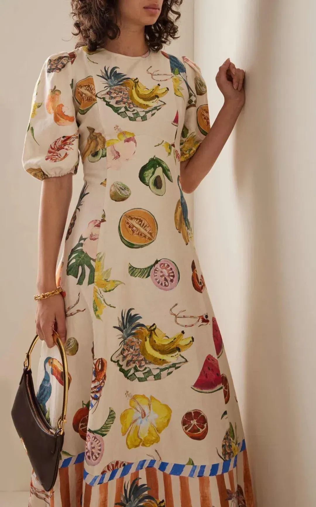 Alemais Theo Midi Dress Multi Size 8 AU for rent on The Volte - main image