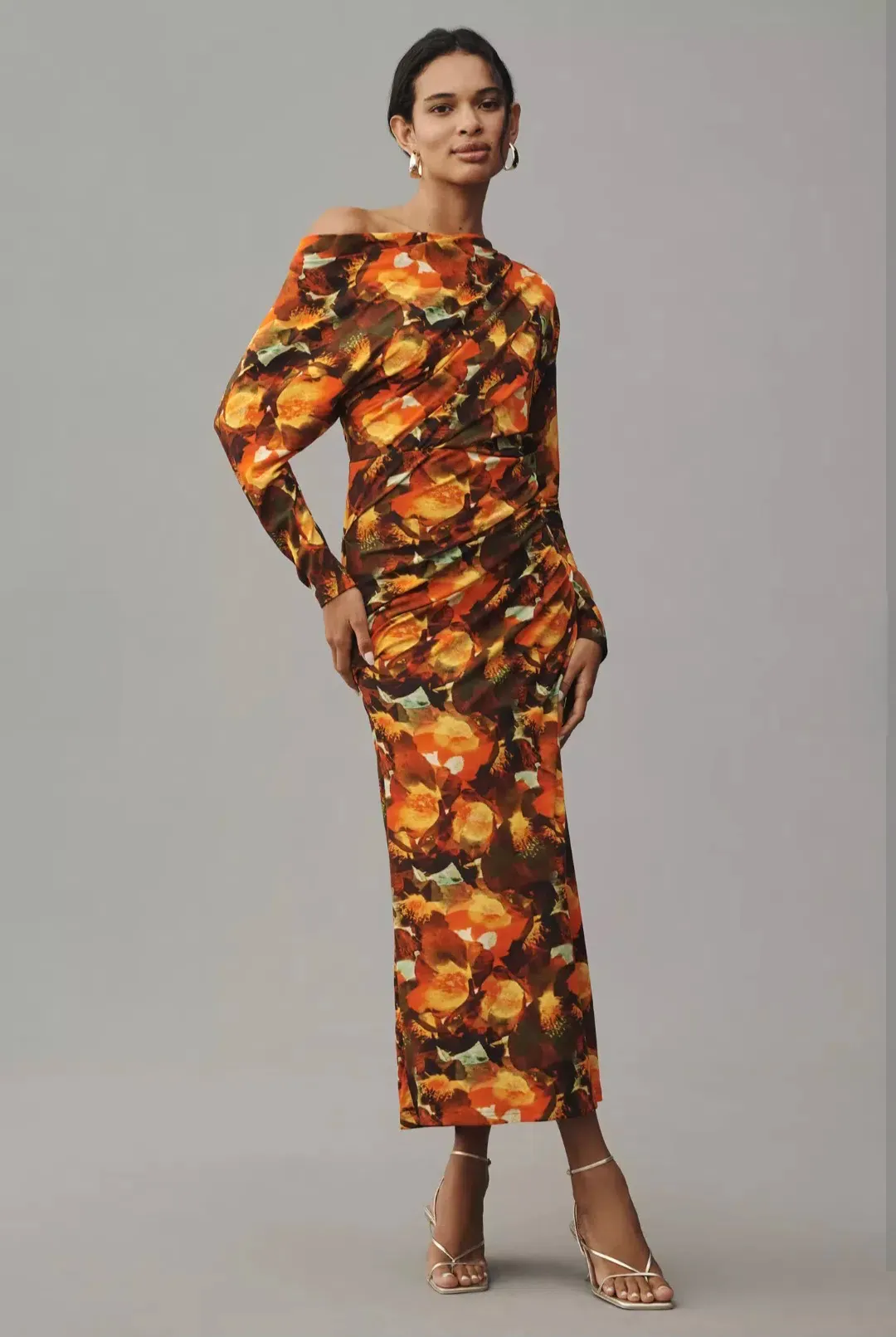 Acler Burford Midi Dress Print Size 6 for rent on The Volte - main image