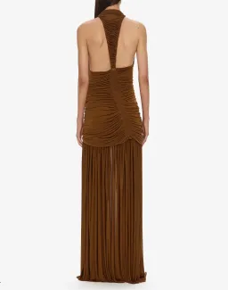 Christopher Esber Orion Gown in Russet Brown AU 6 for rent on The Volte - image 2