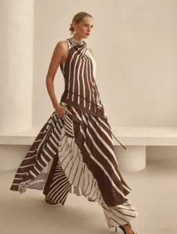 SHEIKE Montmartre Stripe Maxi Dress Size 12 for rent on The Volte - image 6