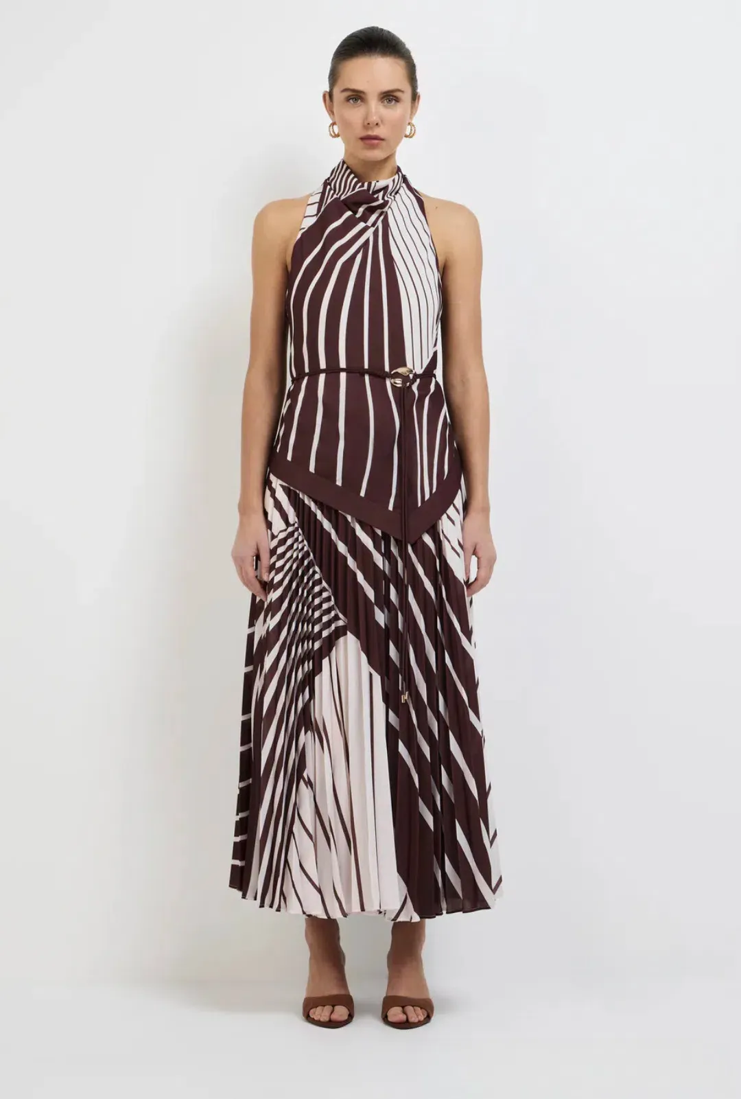 SHEIKE Montmartre Stripe Maxi Dress Size 14 for rent on The Volte - main image