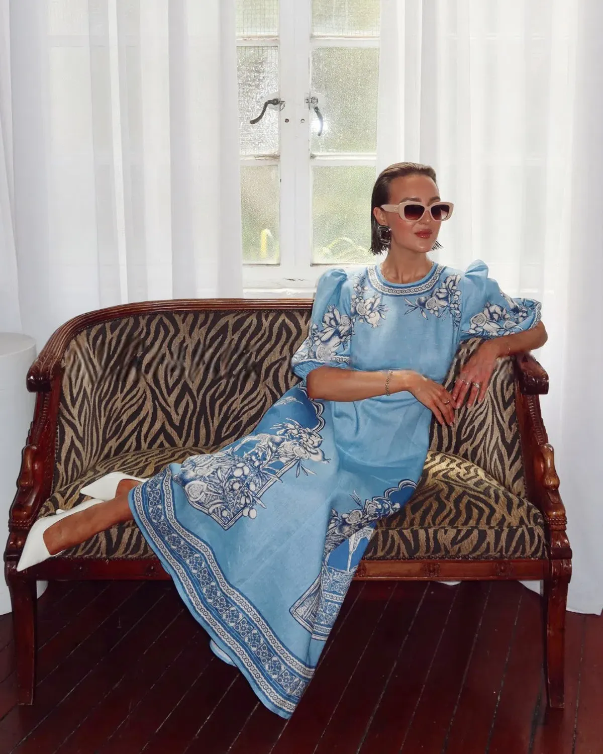 Alemais Villa Romantica Midi Dress Size 8 for rent on The Volte - main image