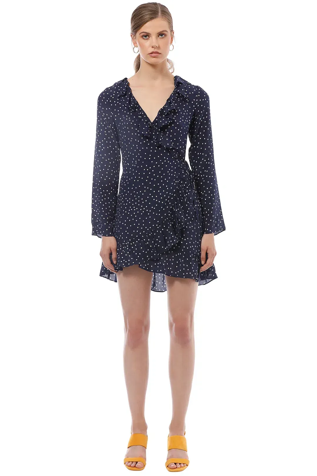 Realisation Par Alexandra Wrap Dress Navy Star Size XS / AU 6 for rent on The Volte - main image