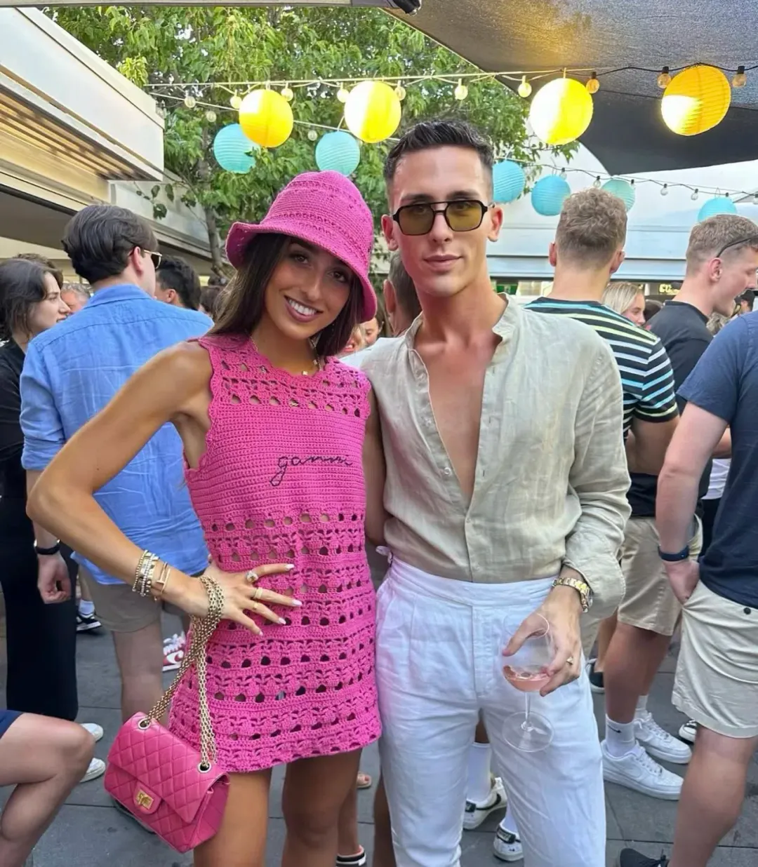 Ganni Crochet Cover Up & Bucket Hat Set Size XS for rent on The Volte - main image