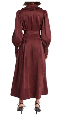 Idealist Pleated Collar Midi Dress (Aje) for rent on The Volte - image 3