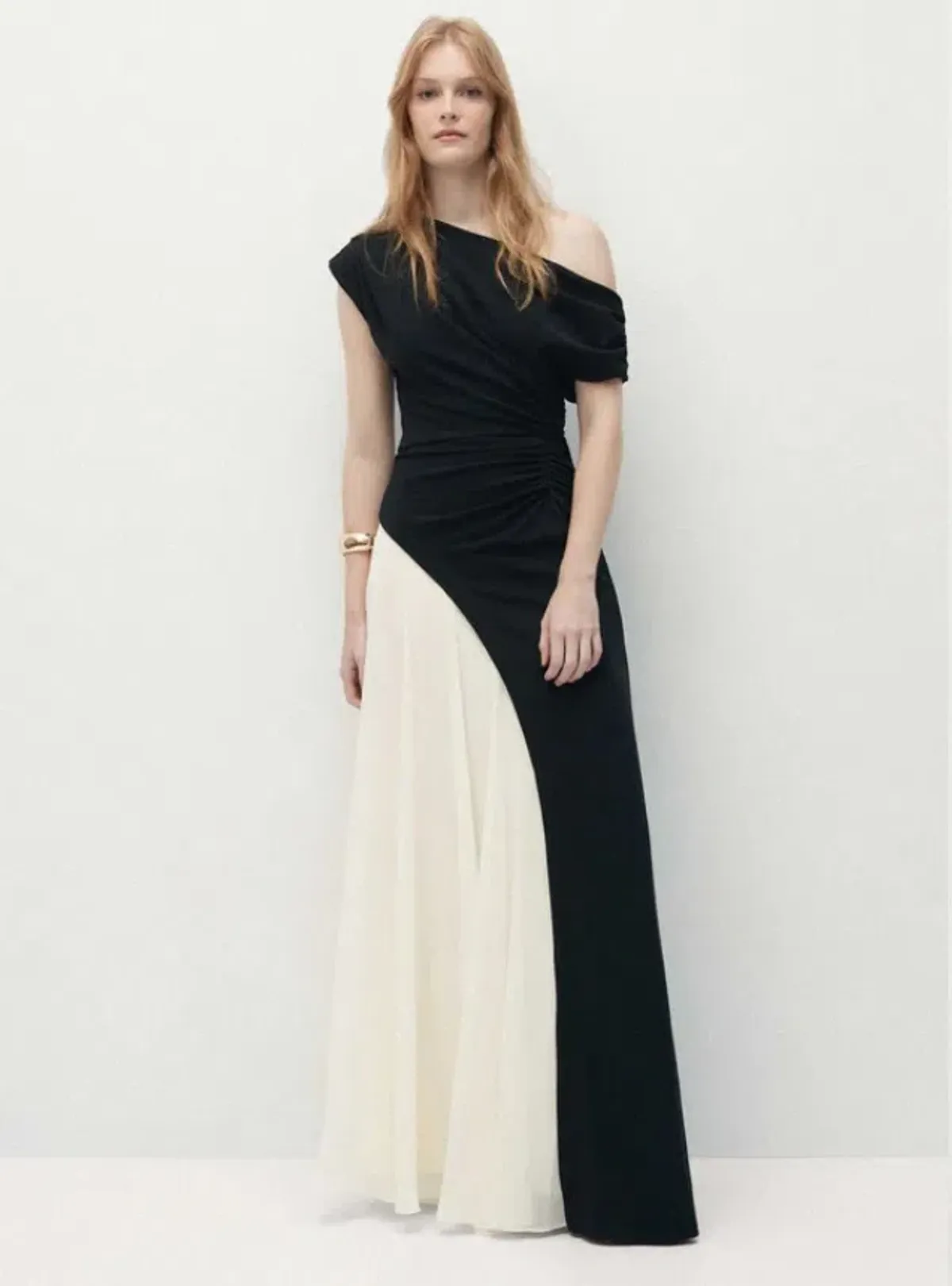 Sheike Celine Maxi Dress Black Contrast Size 8 for rent on The Volte - main image