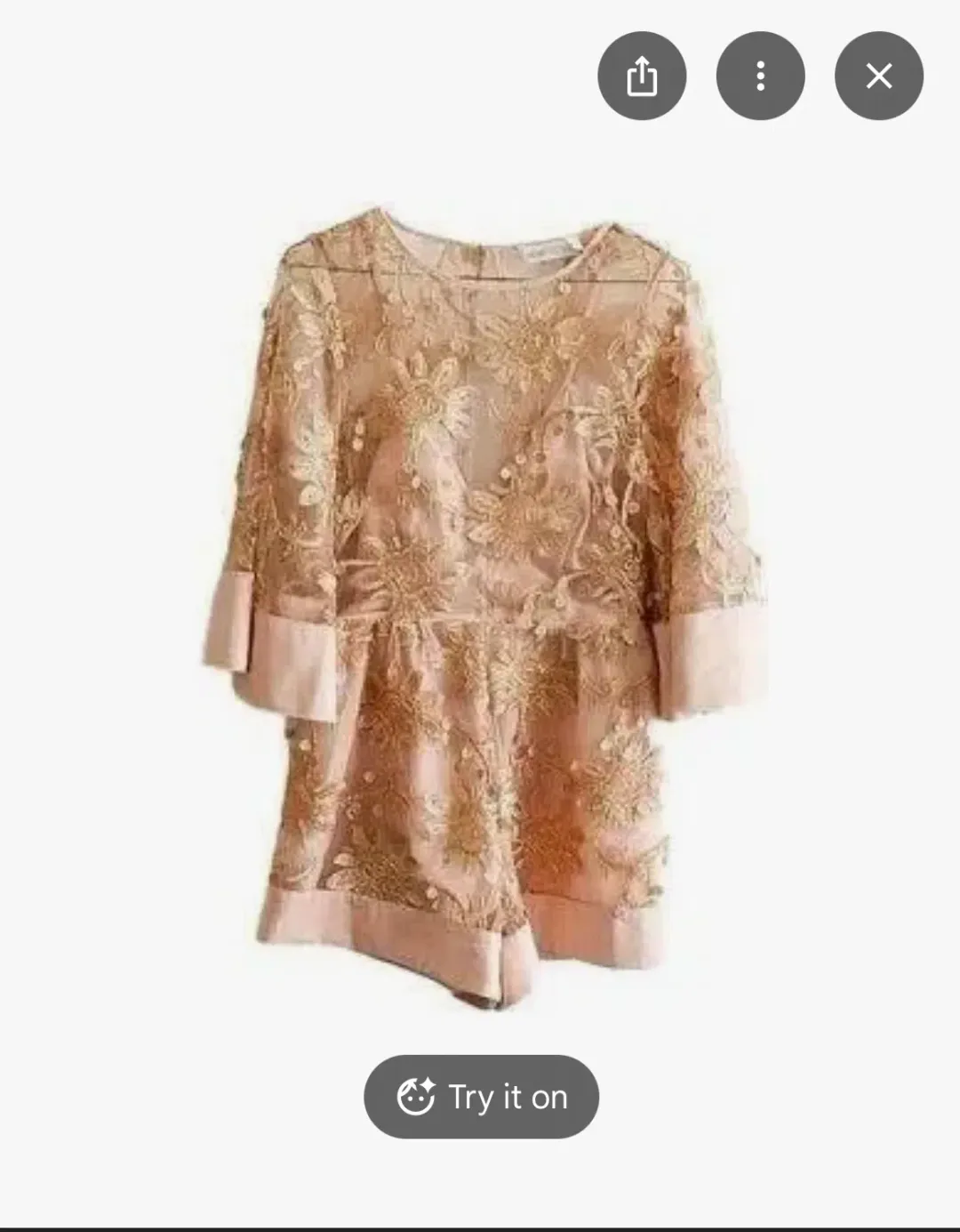 Alice McCall Playsuit RoseGold 8 for rent on The Volte - main image