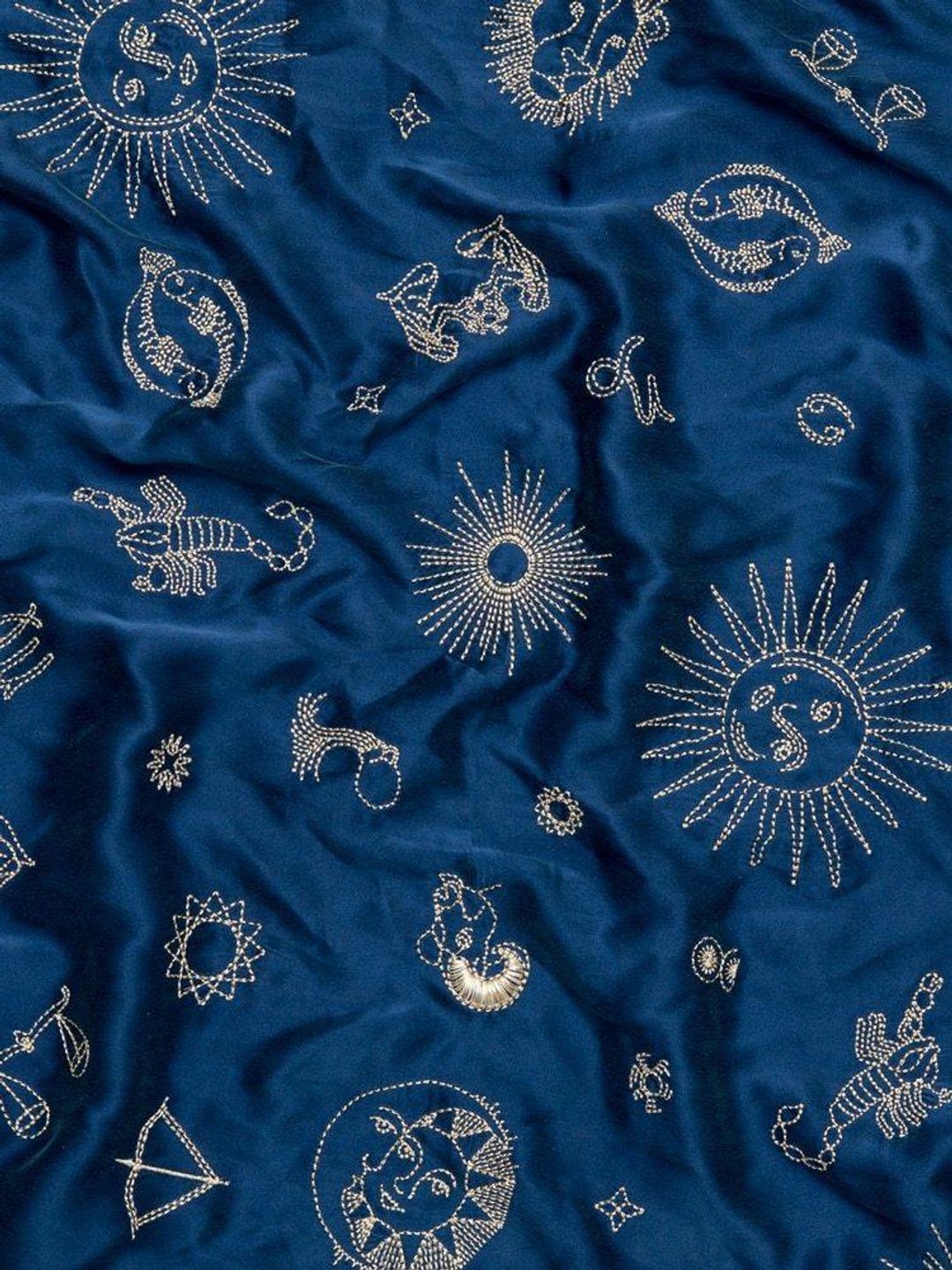 Realisation Par The 1996 Zodiac  Silk Slip Dress Blue Size 6 for rent on The Volte - main image