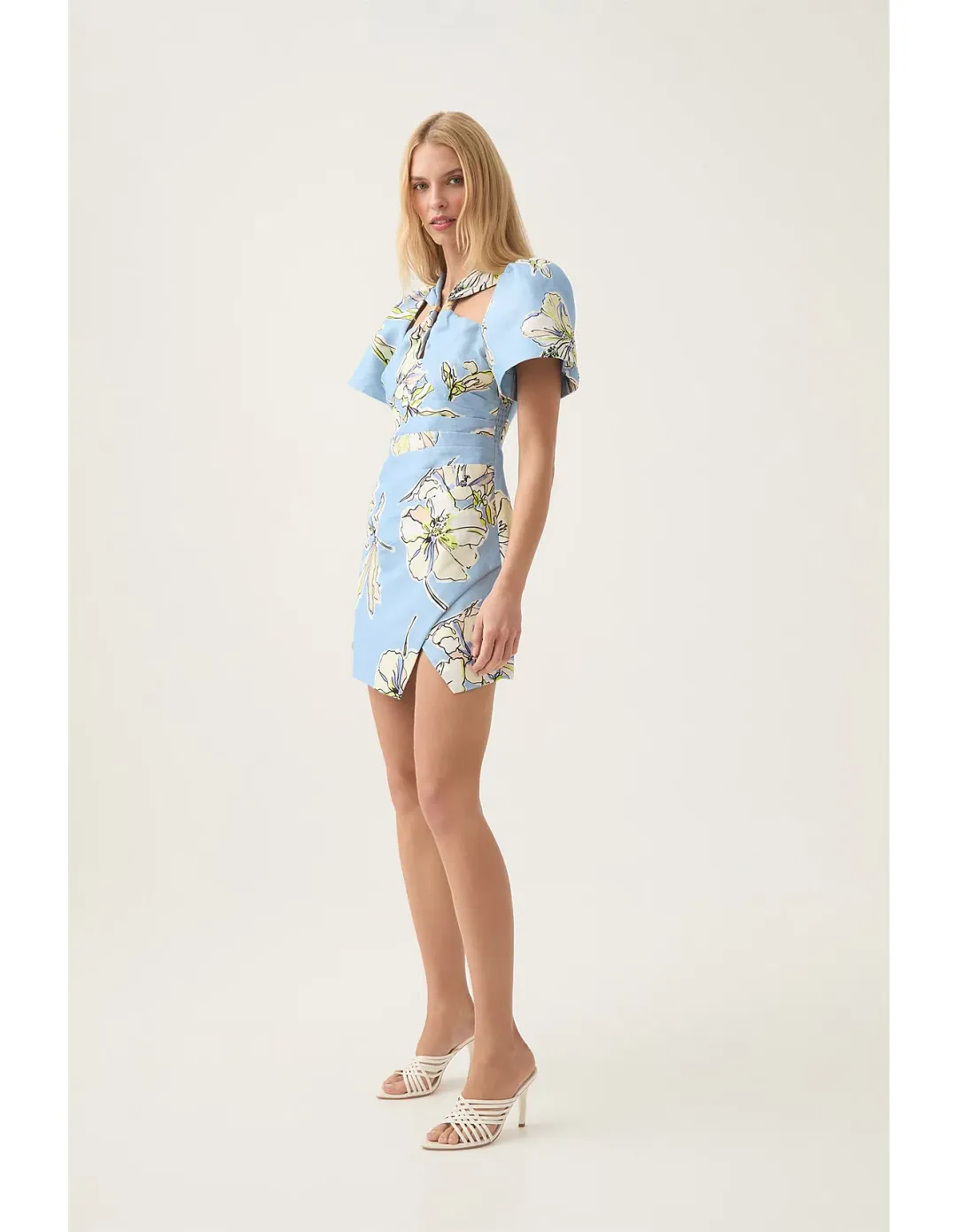 AJE PRESENCE TWISTED MINI DRESS SIZE 16 for rent on The Volte - main image