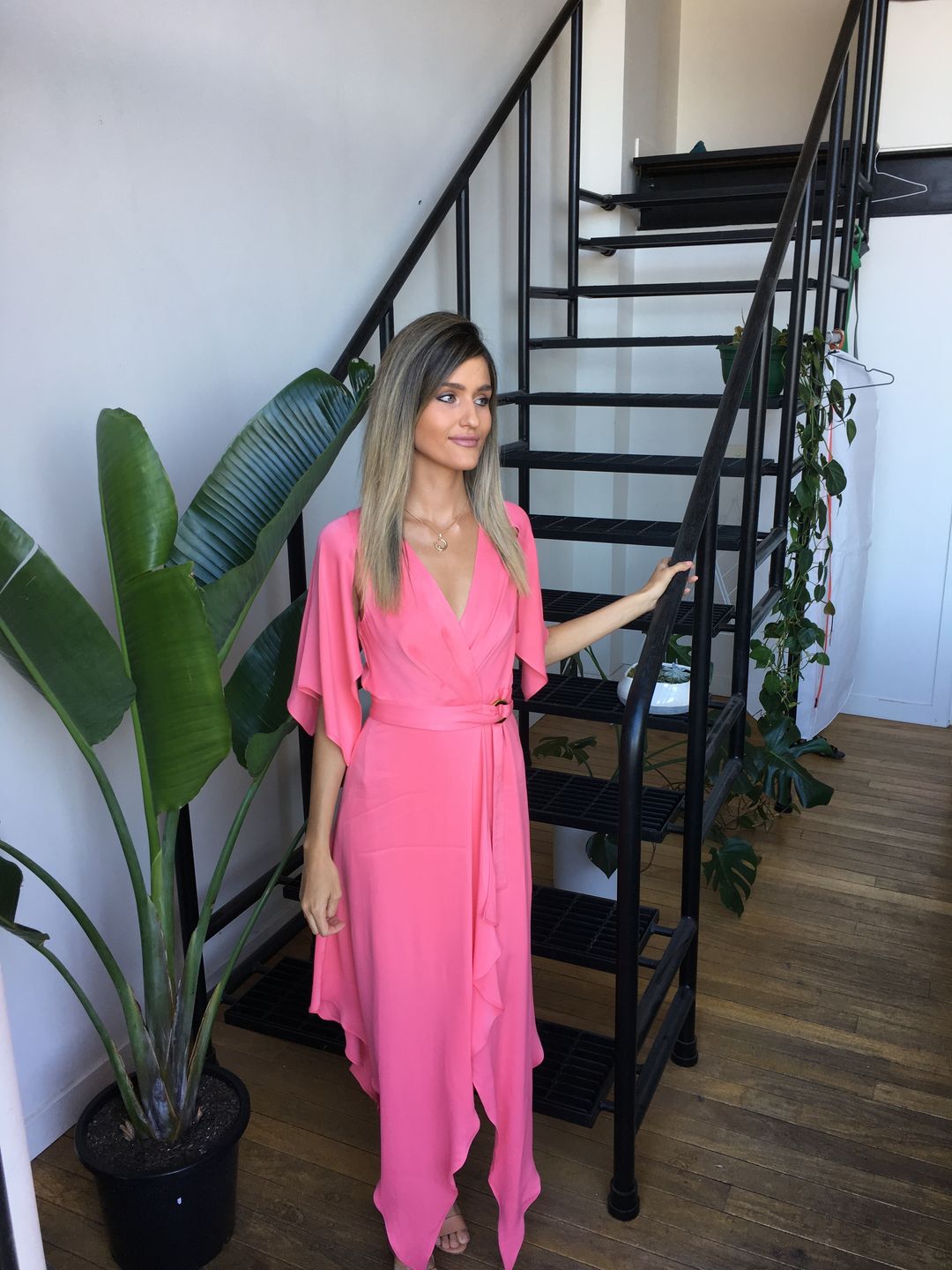 Manning Cartell Wrap Dress Tickled Pink Size 6 for rent on The Volte - main image