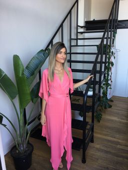 Manning Cartell Wrap Dress Tickled Pink Size 6 for rent on The Volte - image 3