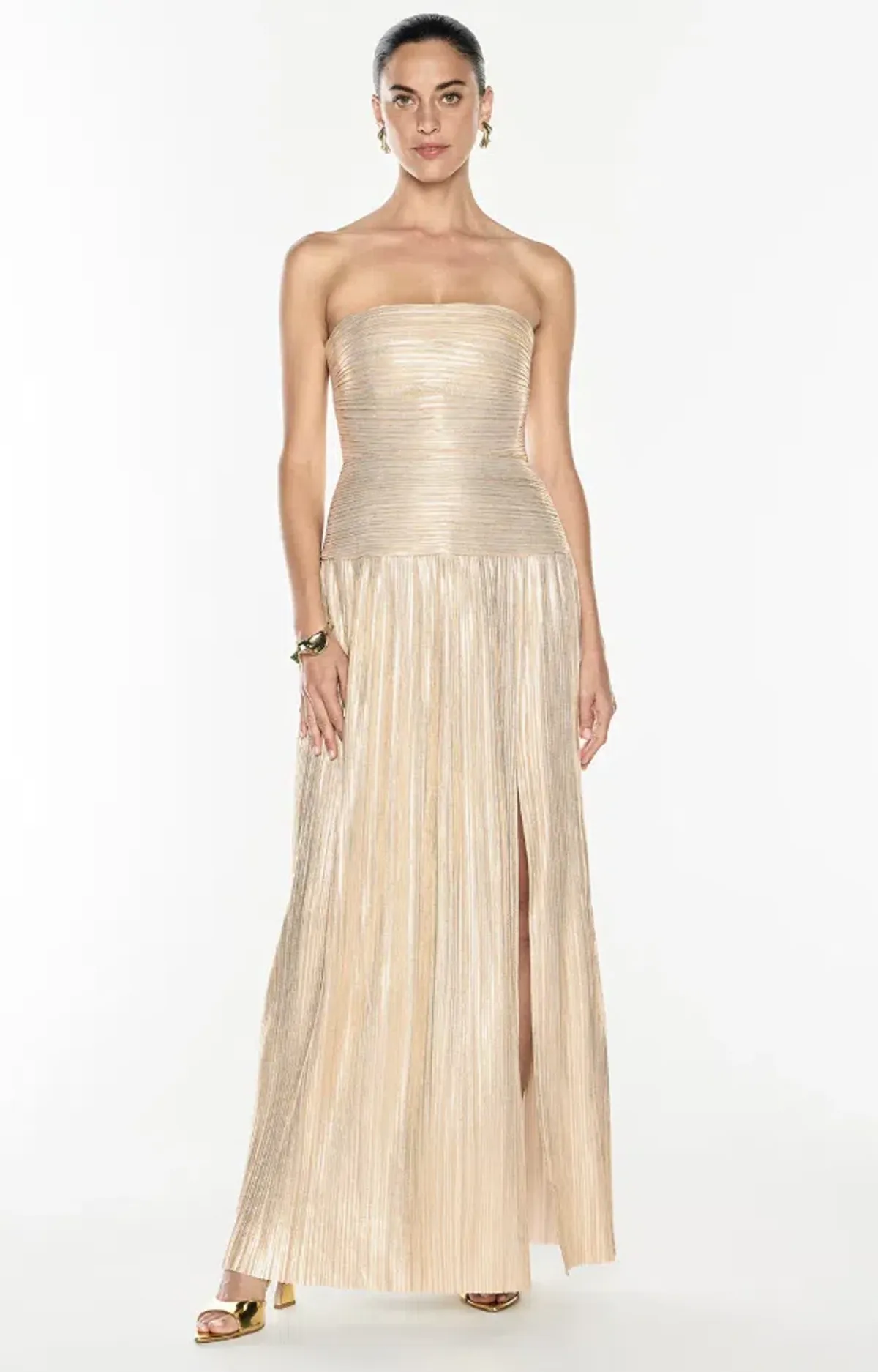Manning Cartell Love And Lustre Dress Gold Size 10 for rent on The Volte - main image