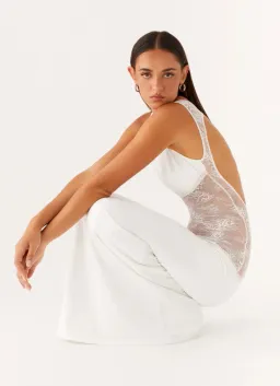 Lucinda Maxi Dress - White for rent on The Volte - image 4