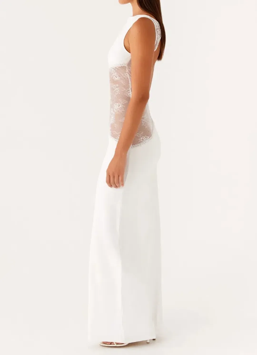 Lucinda Maxi Dress - White for rent on The Volte - main image