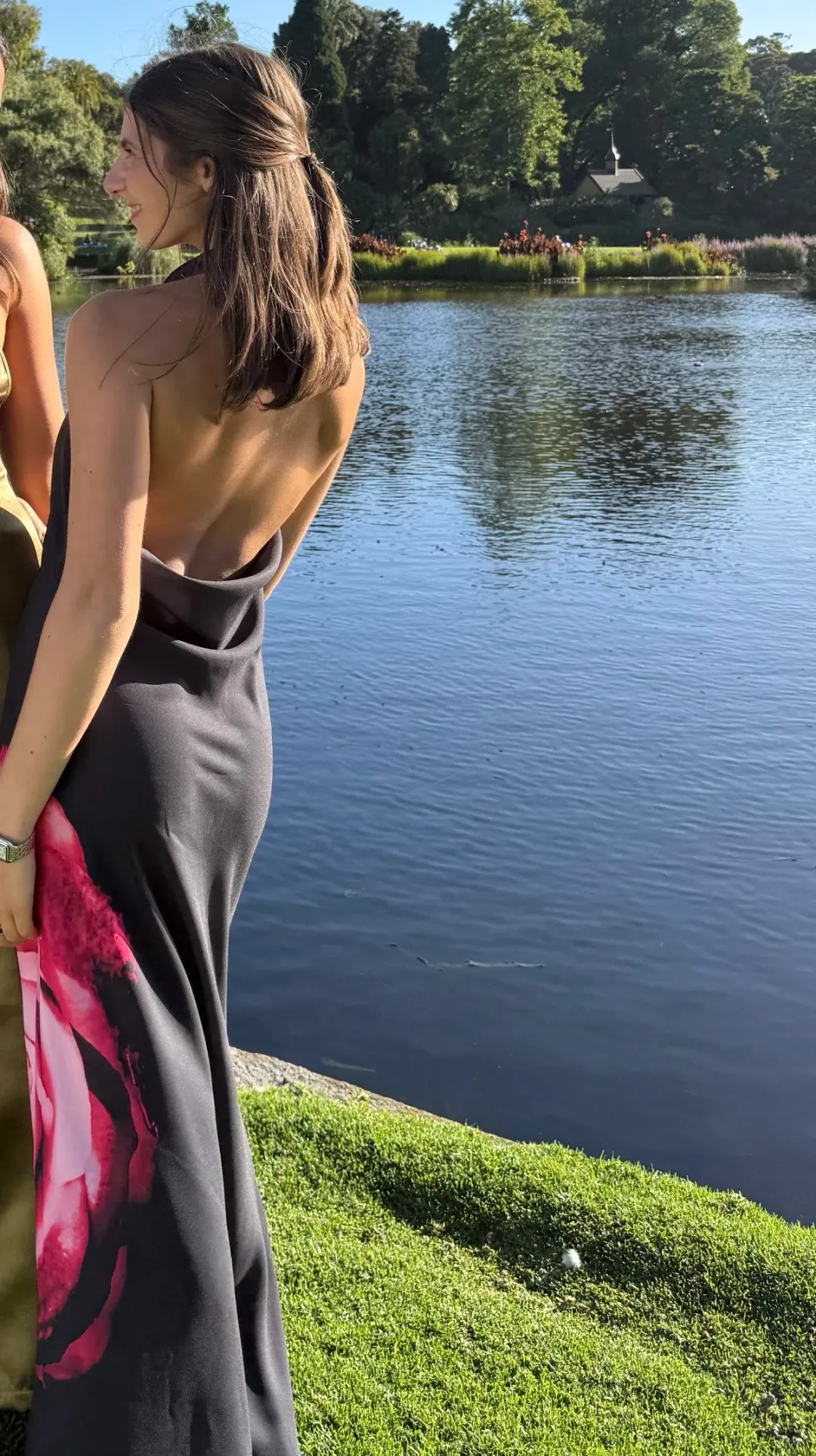 With Harper Lu - Cowl Slip Dress for rent on The Volte - main image