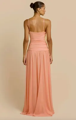 Arcina ori, DELILAH DRESS, peach, size 6  for rent on The Volte - image 2