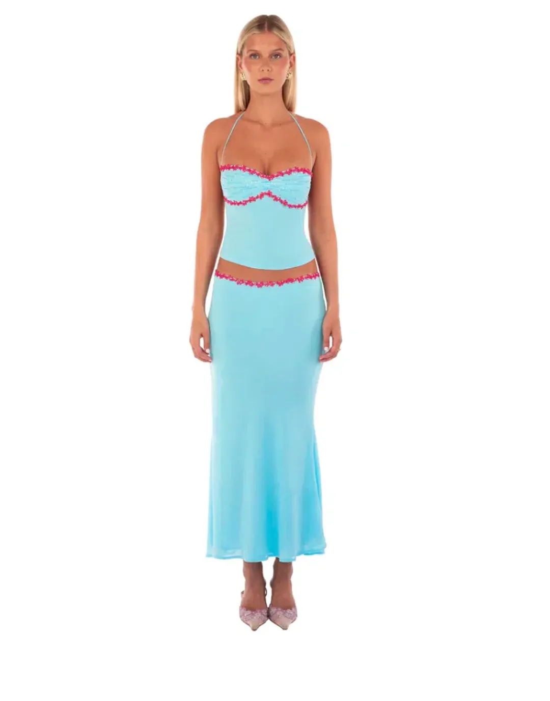 I am delilah, Jemima Halter, Sapphire, blue, size 8  for rent on The Volte - main image