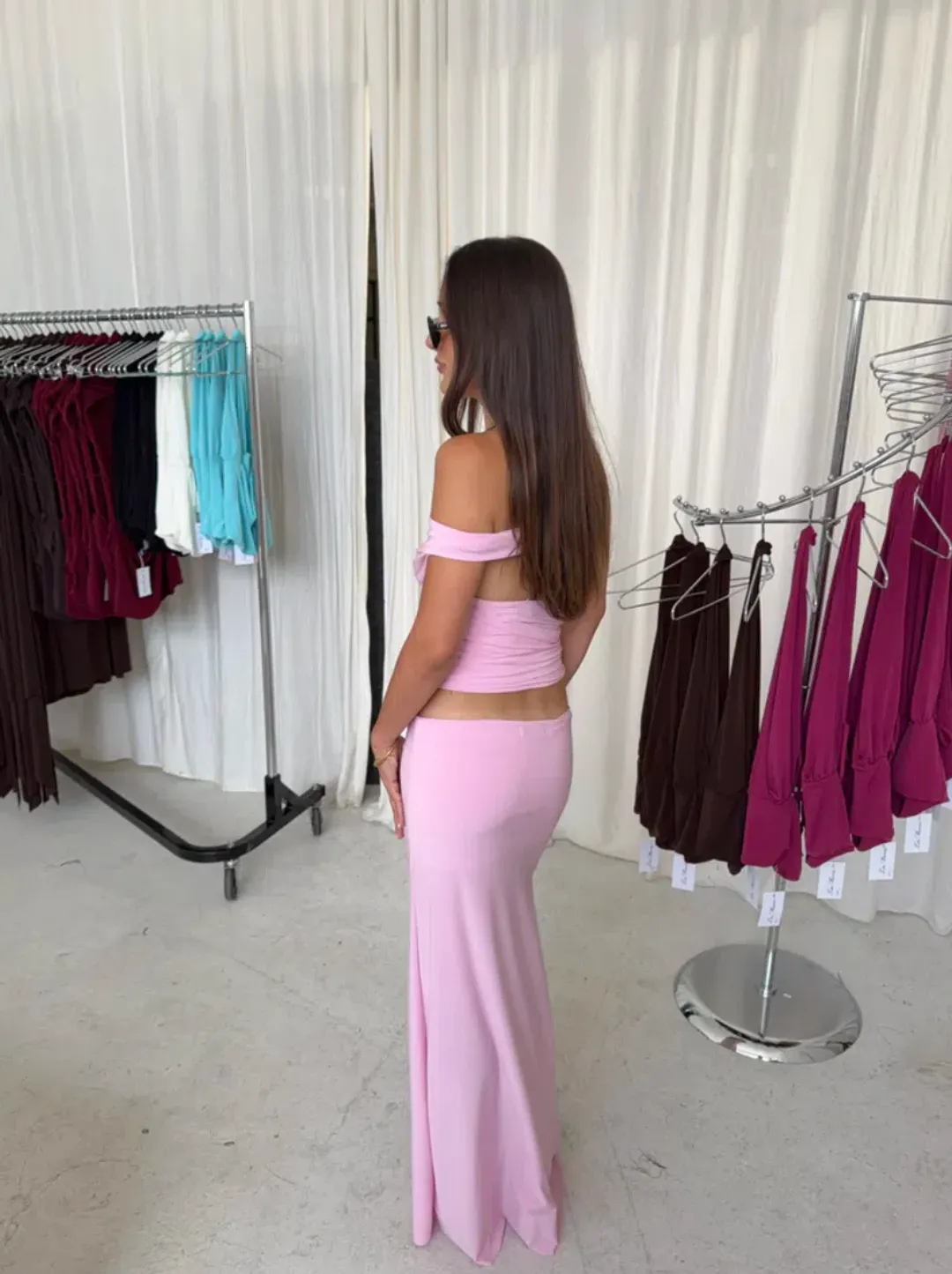 la marie, raya set, blubblegum, pink, size 8  for rent on The Volte - main image