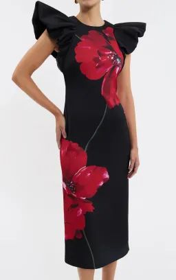 Rebecca Vallance Chaya Midi Black Size AU8 for rent on The Volte - image 3