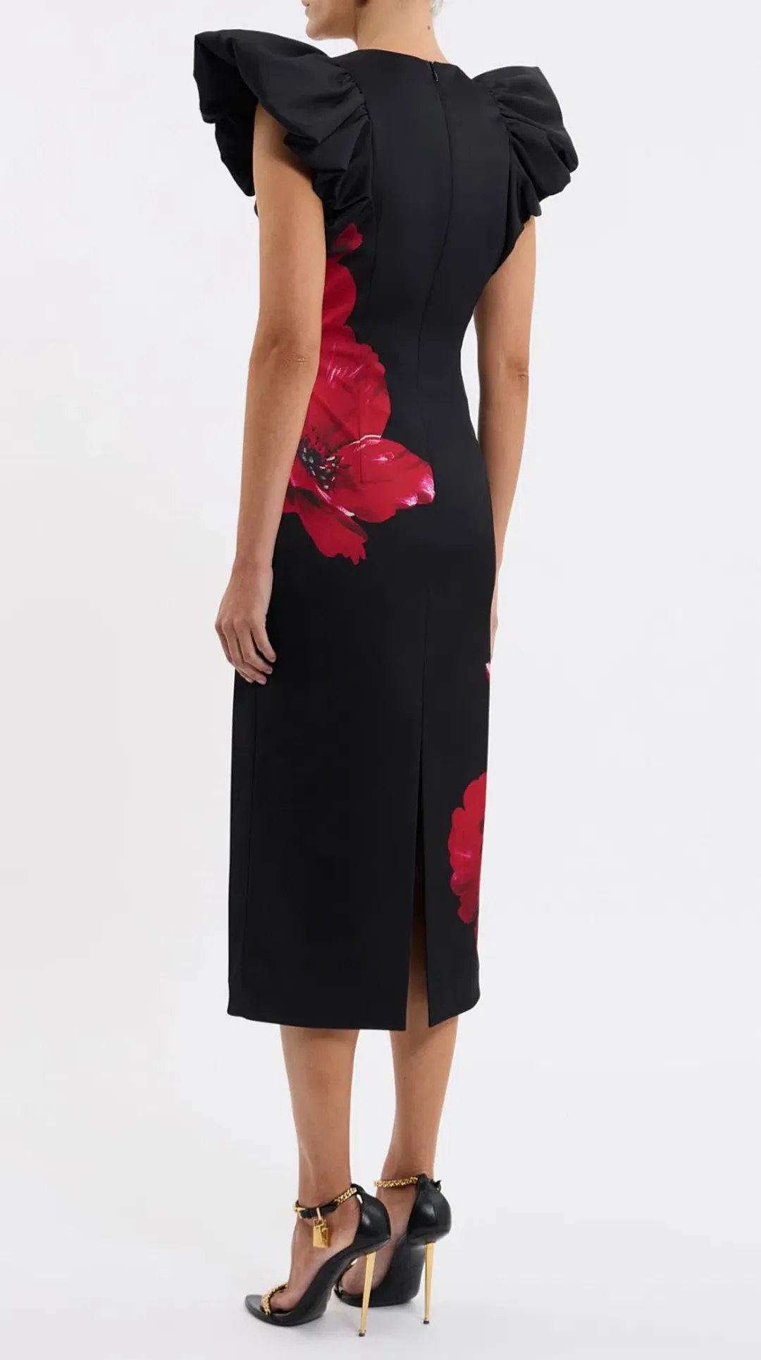 Rebecca Vallance Chaya Midi Black Size AU8 for rent on The Volte - main image
