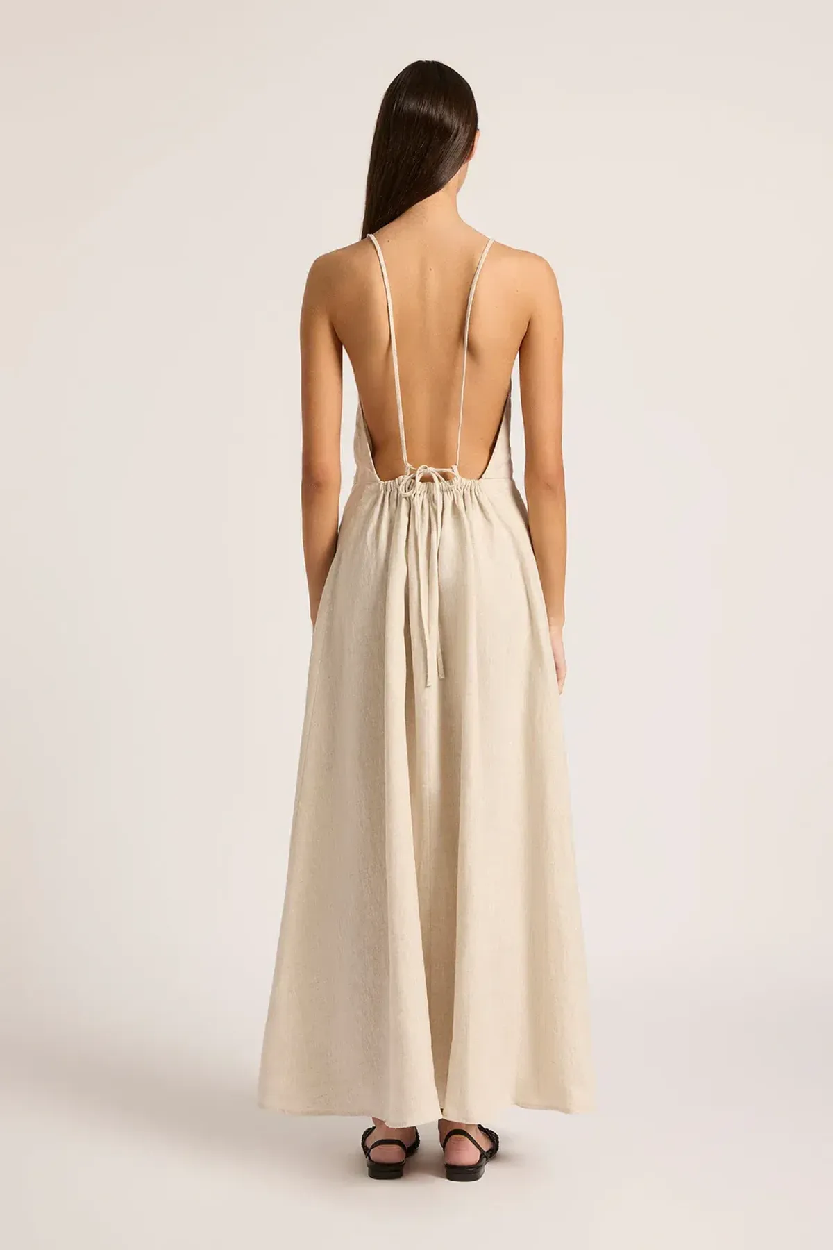 ZIBA LINEN MAXI DRESS Size 10 for rent on The Volte - main image