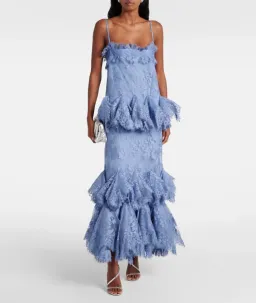 Zimmermann Eden Lace Handkerchief Dress Blue Size 1/AU10 for rent on The Volte - image 1